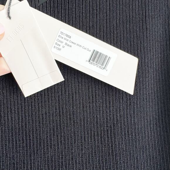 Cushnie Et Ochs Ellie Black Cut Out Ribbed Dress Medium - Picture 5 of 10